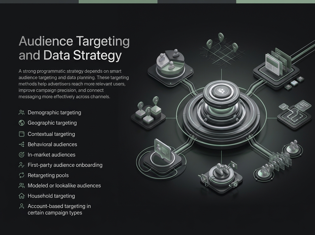 Programmatic Audience Targeting — Demographic, Behavioral, Contextual, and First-Party Data