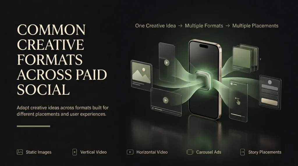 Common Creative Formats across paid social
