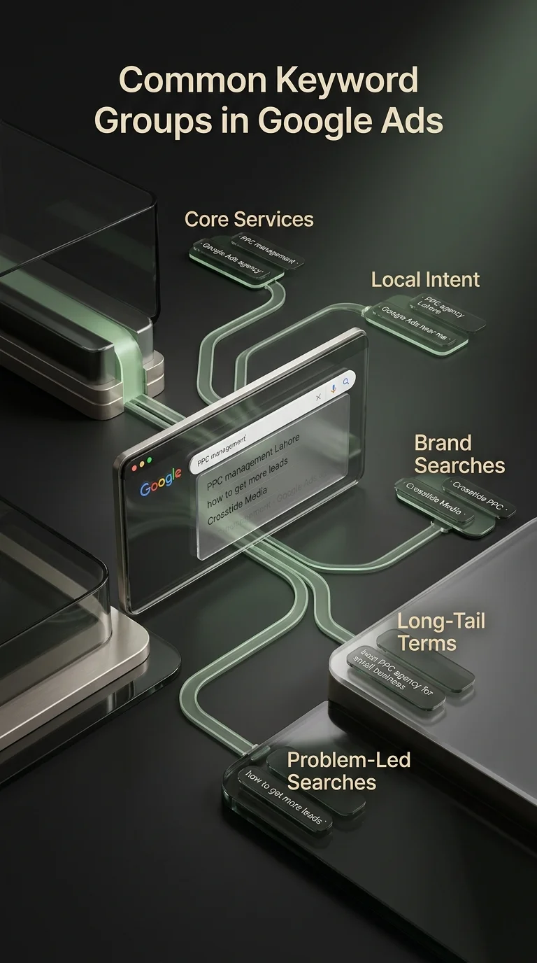 Common Keyword groups in google ads
