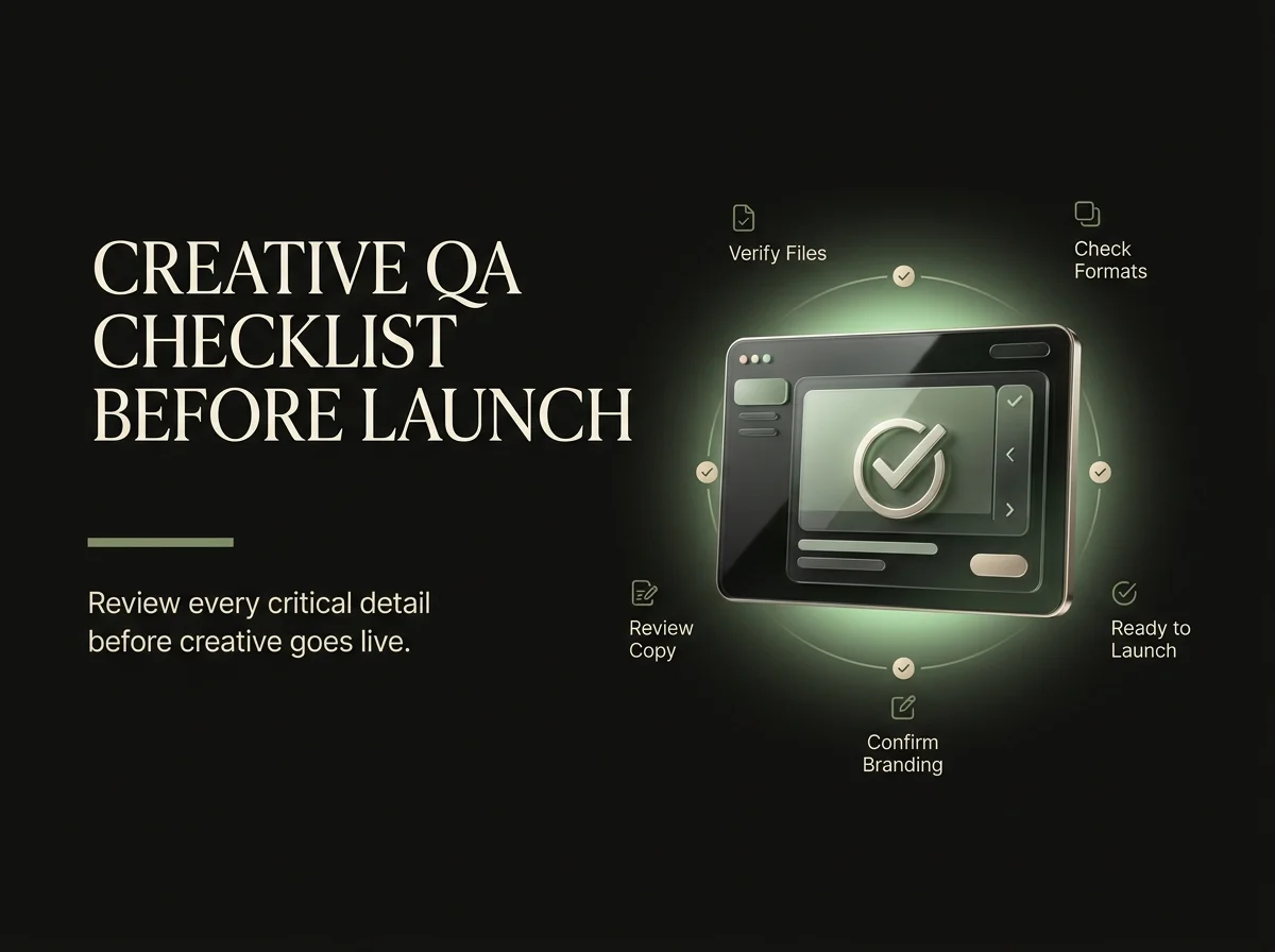 Creative QA Checklist before launch