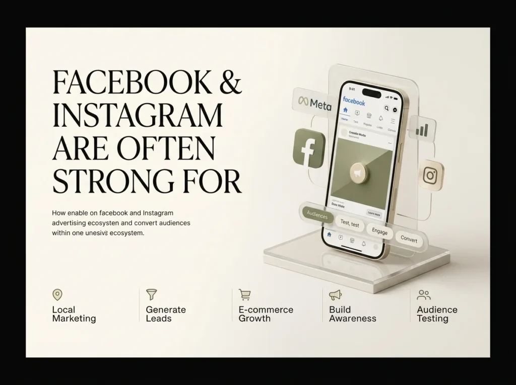 Facebook and Instagram are often Strong for