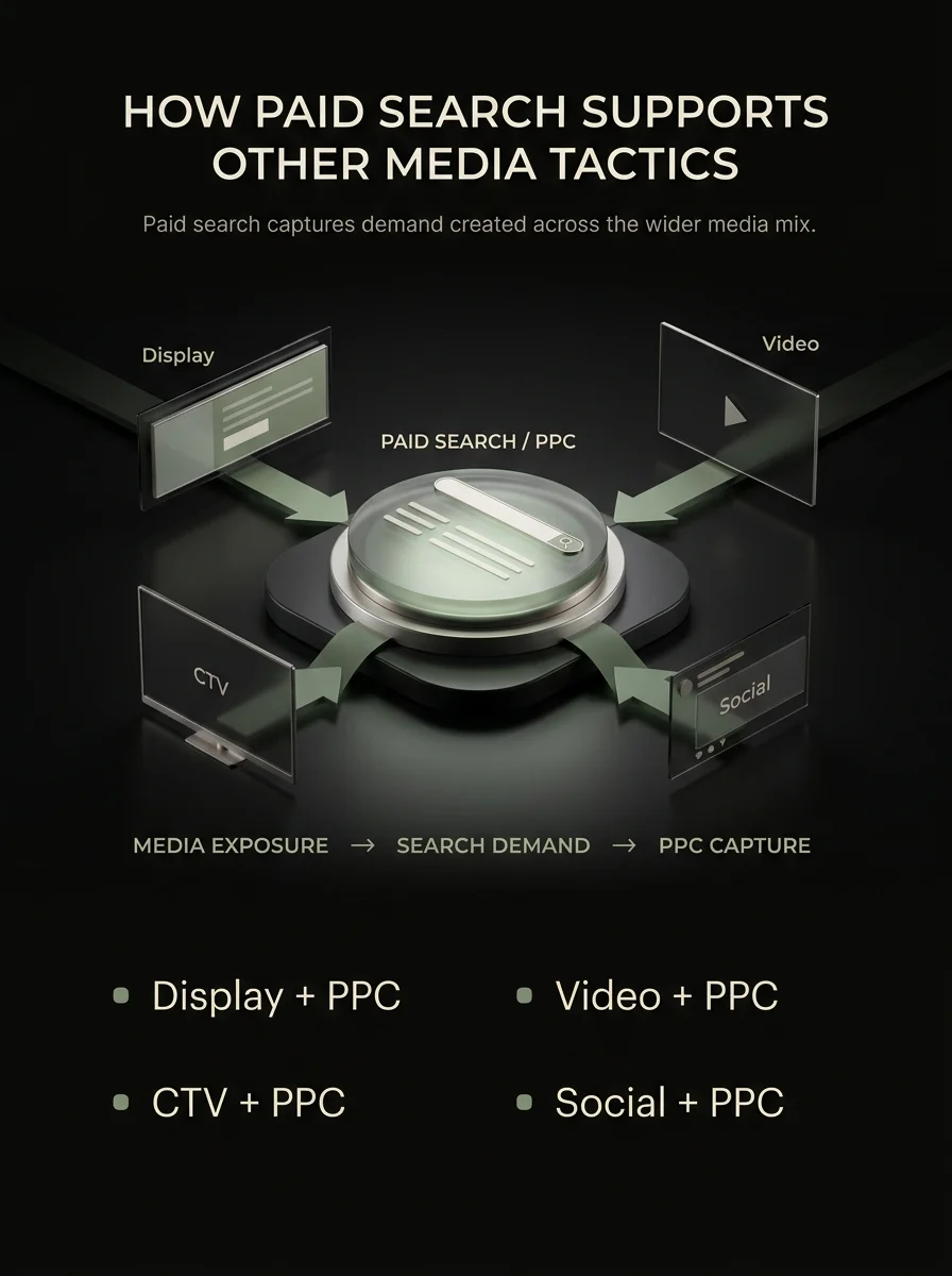 How Paid Search Supports Other Media Tactics
