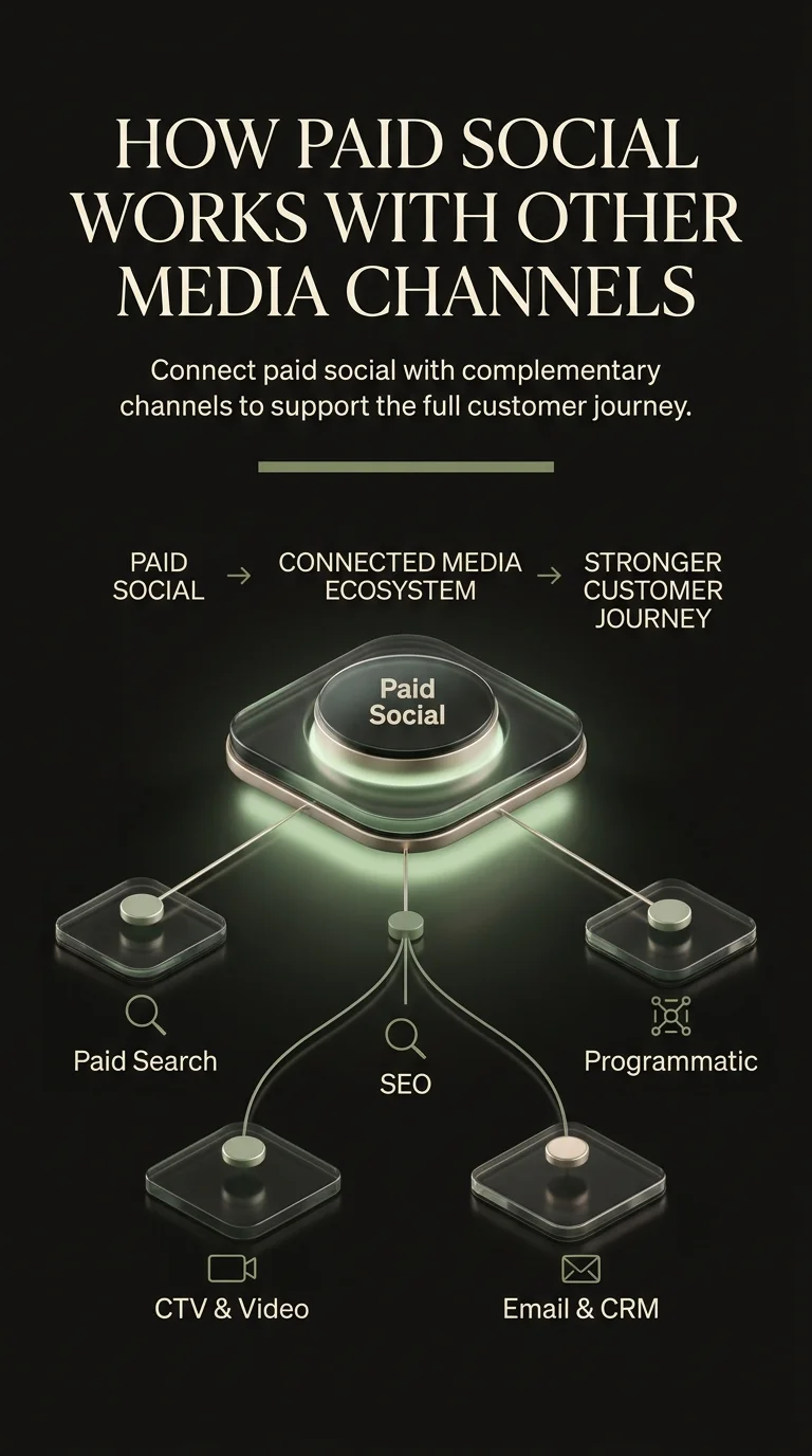 How Paid Social Works with other media channels