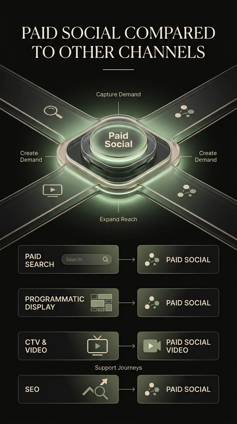 Paid Social Compared to other Channels