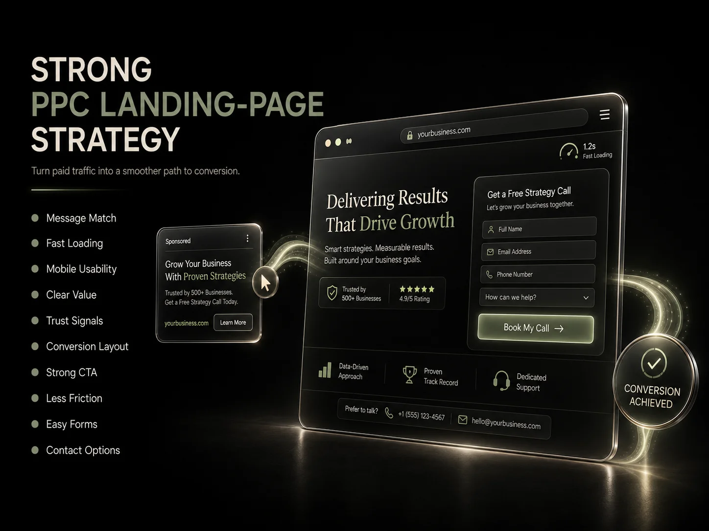 Strong PPC landing page strategy