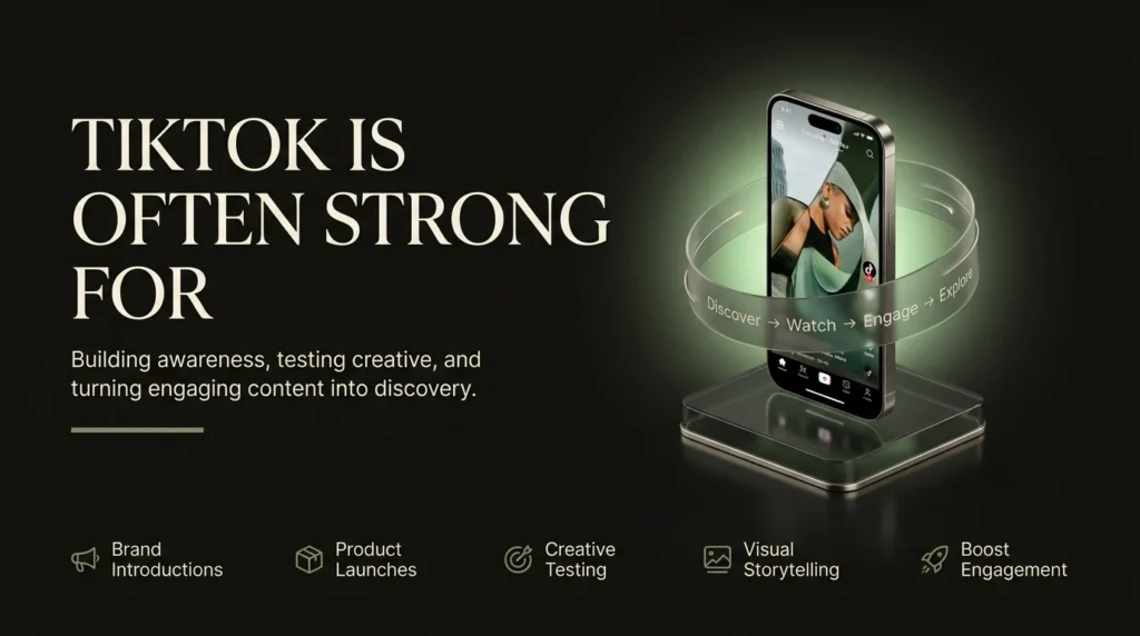 Tiktok is often strong for
