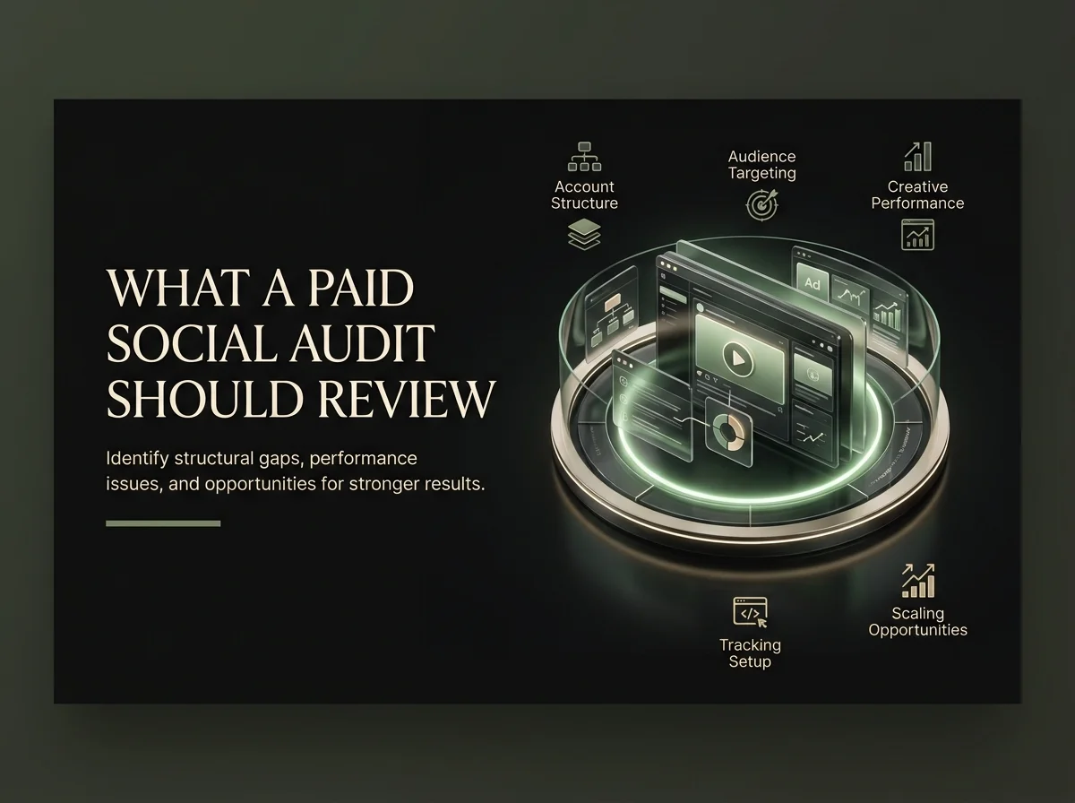 What a paid social audit should review